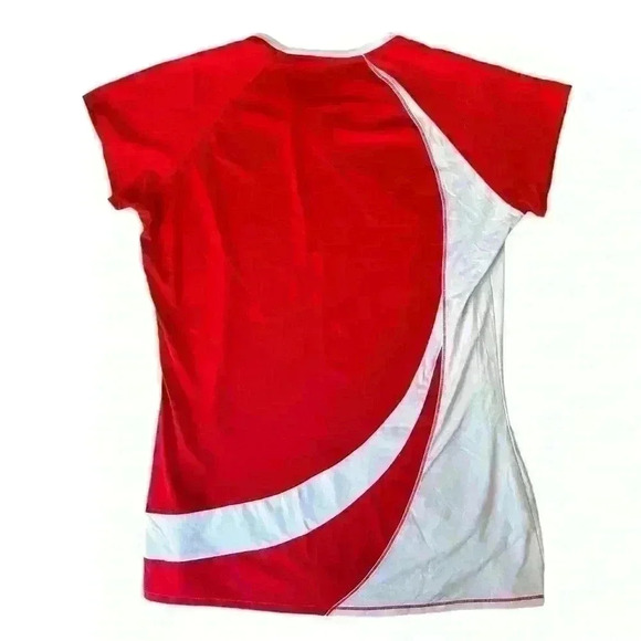 Red and white Under Armour Women’s tee size Large - Picture 3 of 3